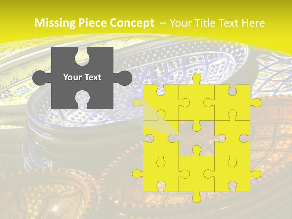 Decoration Plate Cup PowerPoint Template