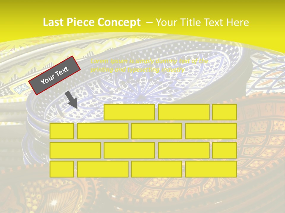 Decoration Plate Cup PowerPoint Template