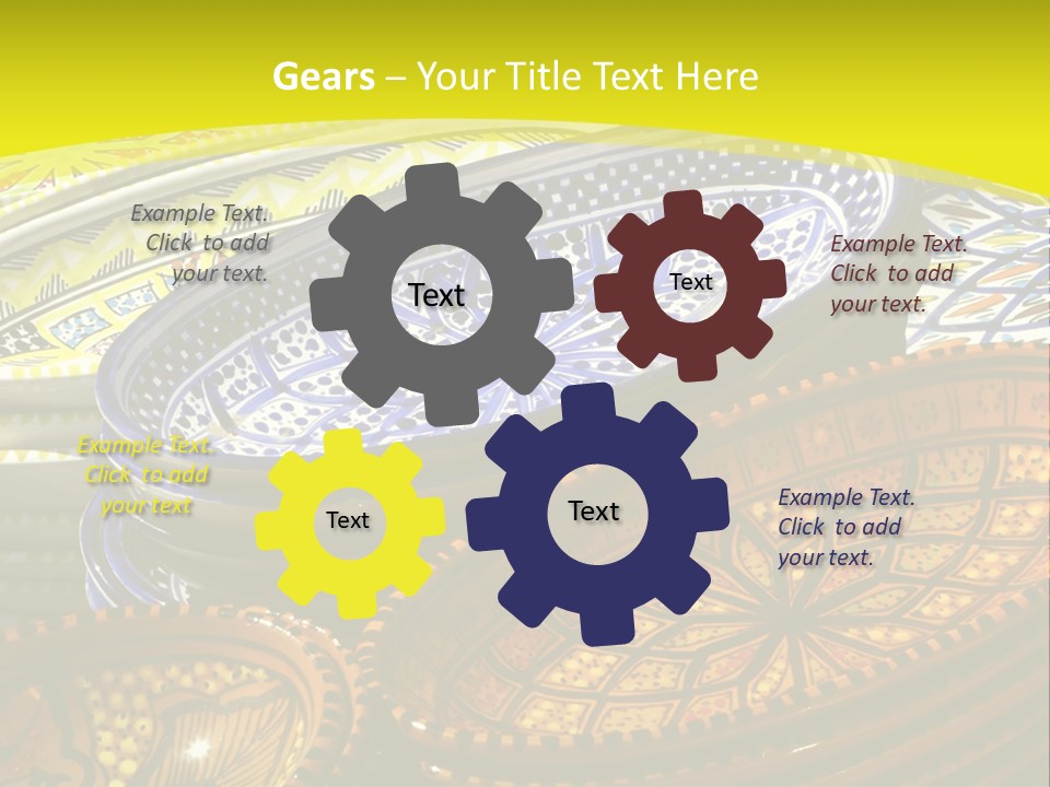 Decoration Plate Cup PowerPoint Template