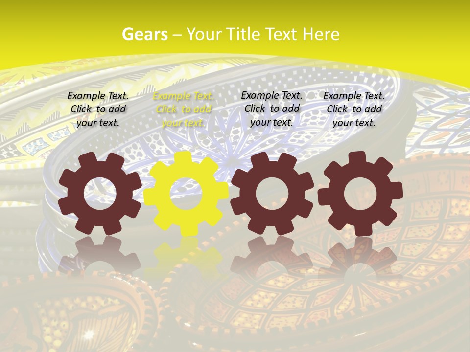 Decoration Plate Cup PowerPoint Template