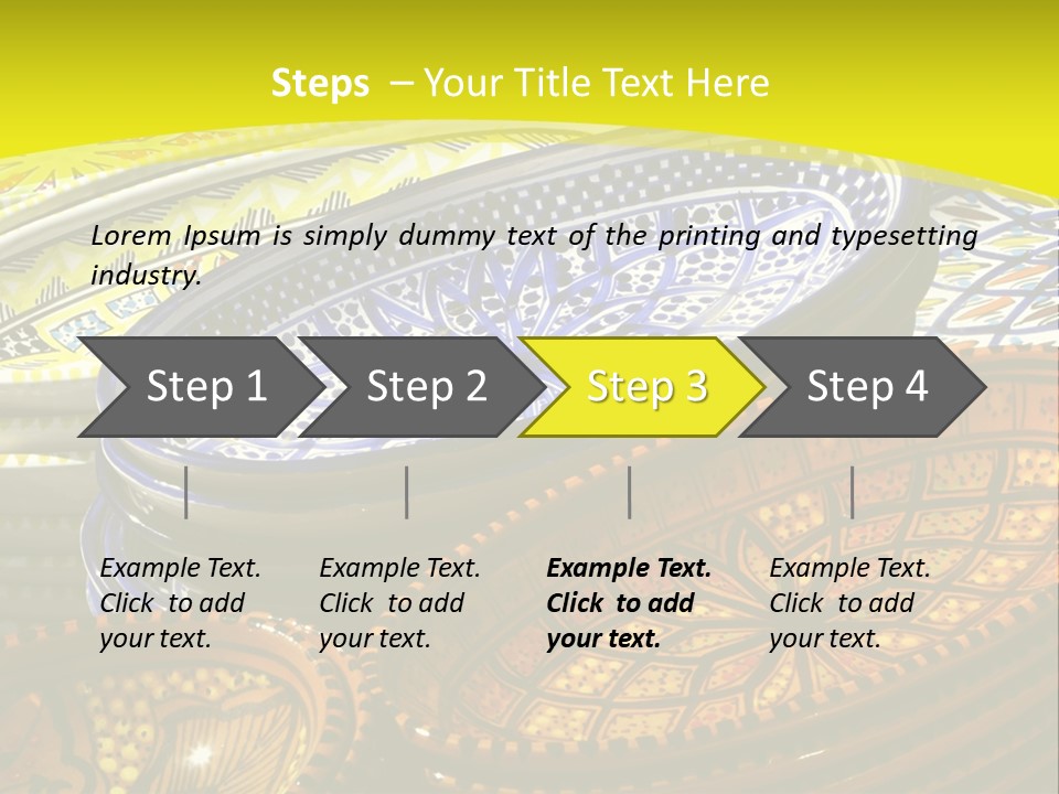 Decoration Plate Cup PowerPoint Template