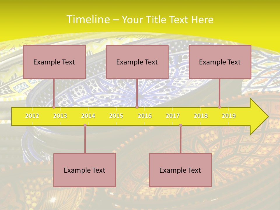 Decoration Plate Cup PowerPoint Template