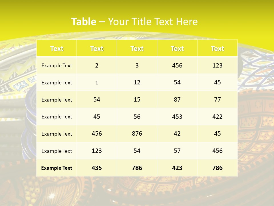 Decoration Plate Cup PowerPoint Template