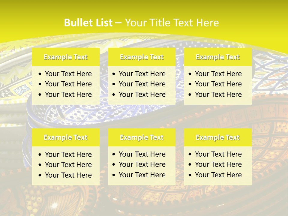 Decoration Plate Cup PowerPoint Template