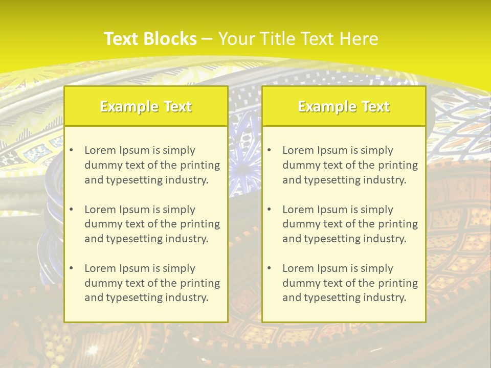 Decoration Plate Cup PowerPoint Template