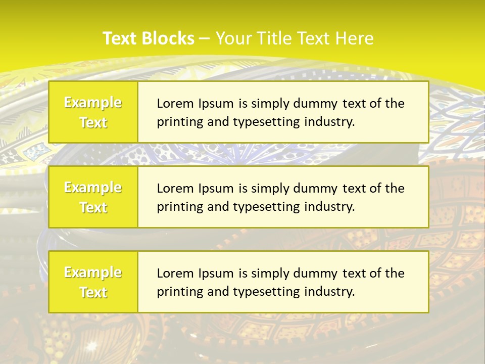 Decoration Plate Cup PowerPoint Template