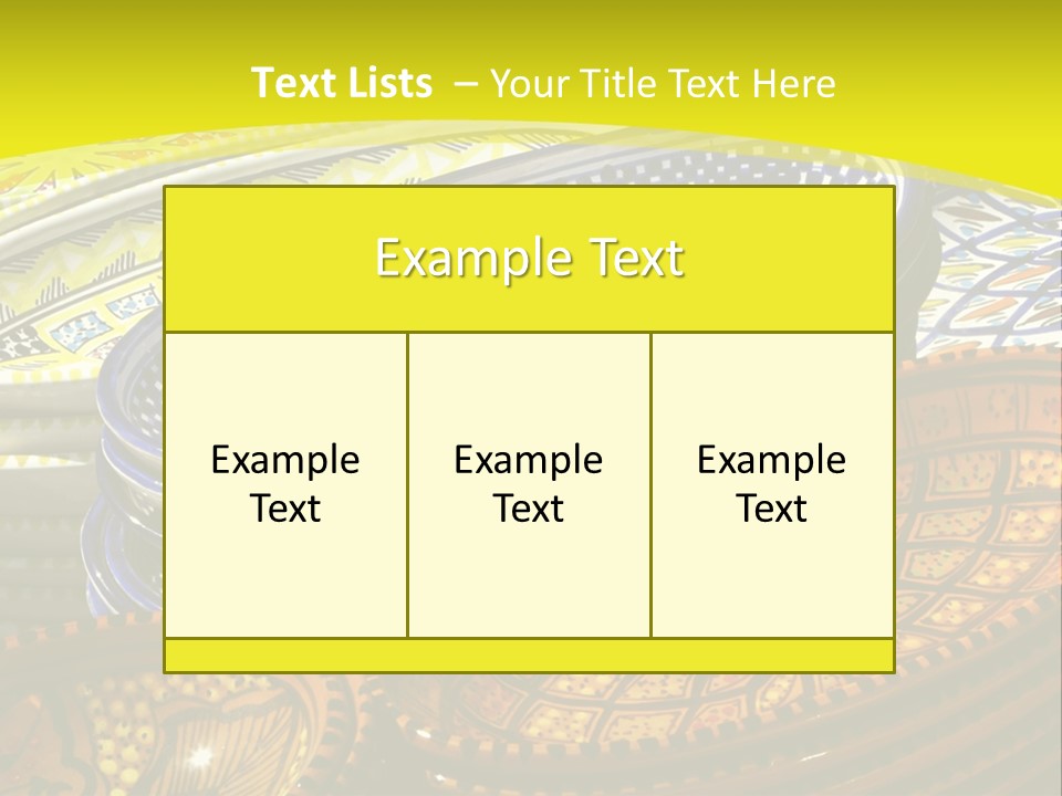 Decoration Plate Cup PowerPoint Template