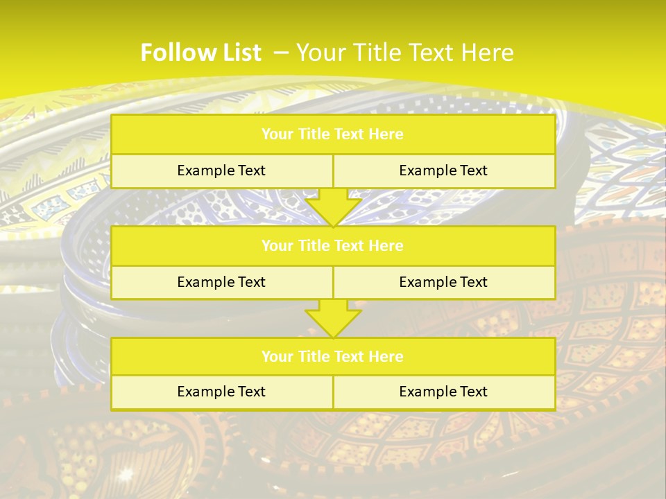 Decoration Plate Cup PowerPoint Template