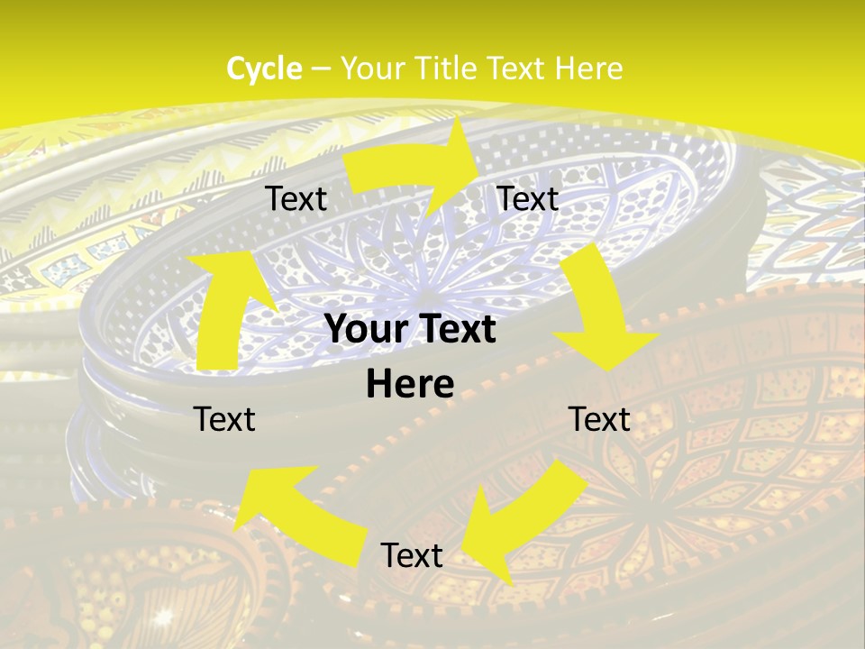Decoration Plate Cup PowerPoint Template