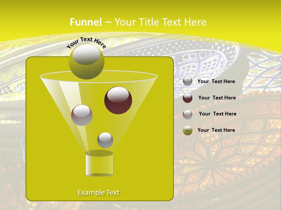 Decoration Plate Cup PowerPoint Template