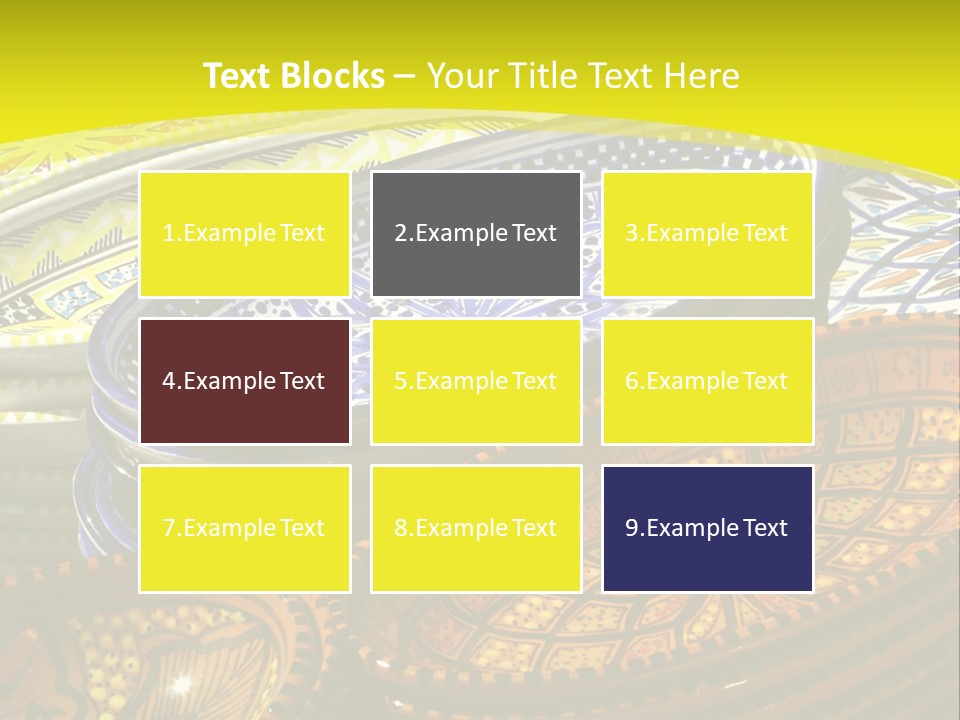 Decoration Plate Cup PowerPoint Template