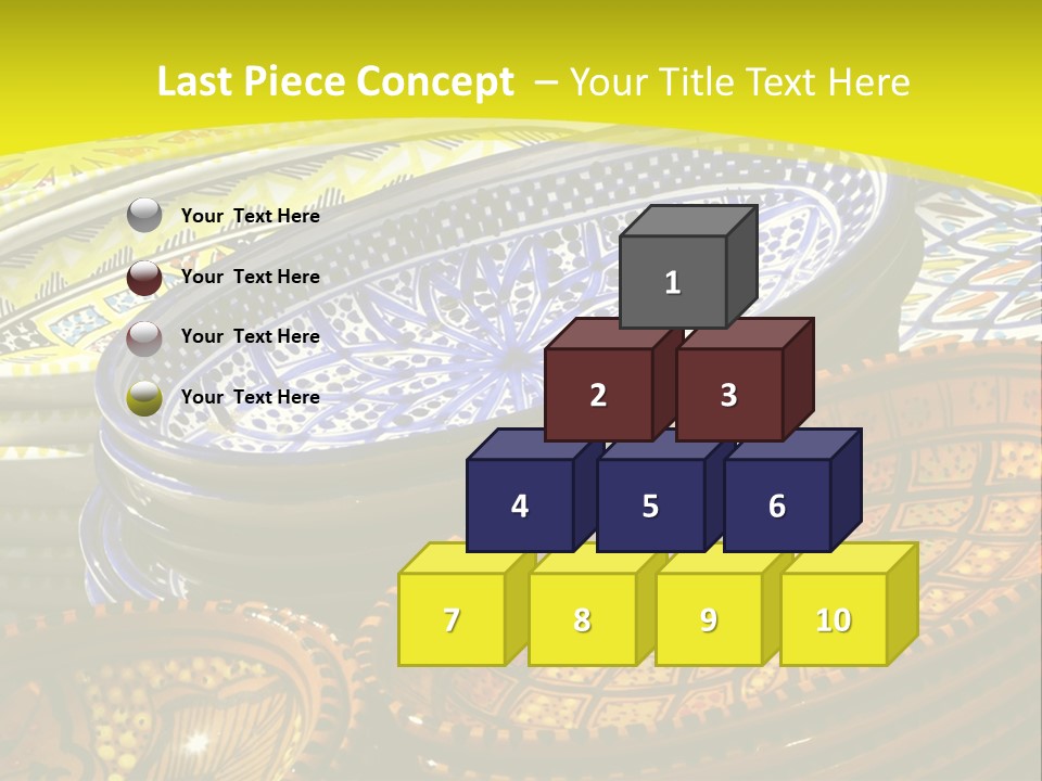 Decoration Plate Cup PowerPoint Template