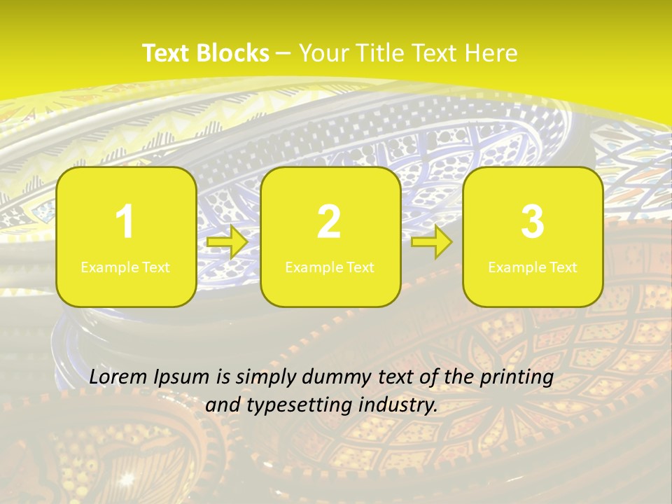 Decoration Plate Cup PowerPoint Template