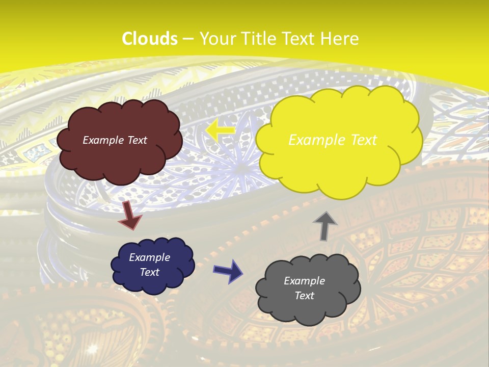 Decoration Plate Cup PowerPoint Template