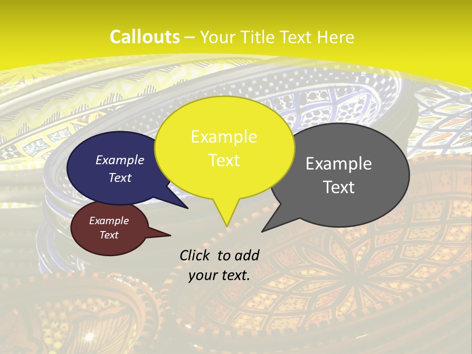 Decoration Plate Cup PowerPoint Template