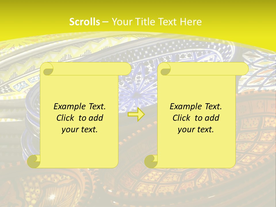 Decoration Plate Cup PowerPoint Template
