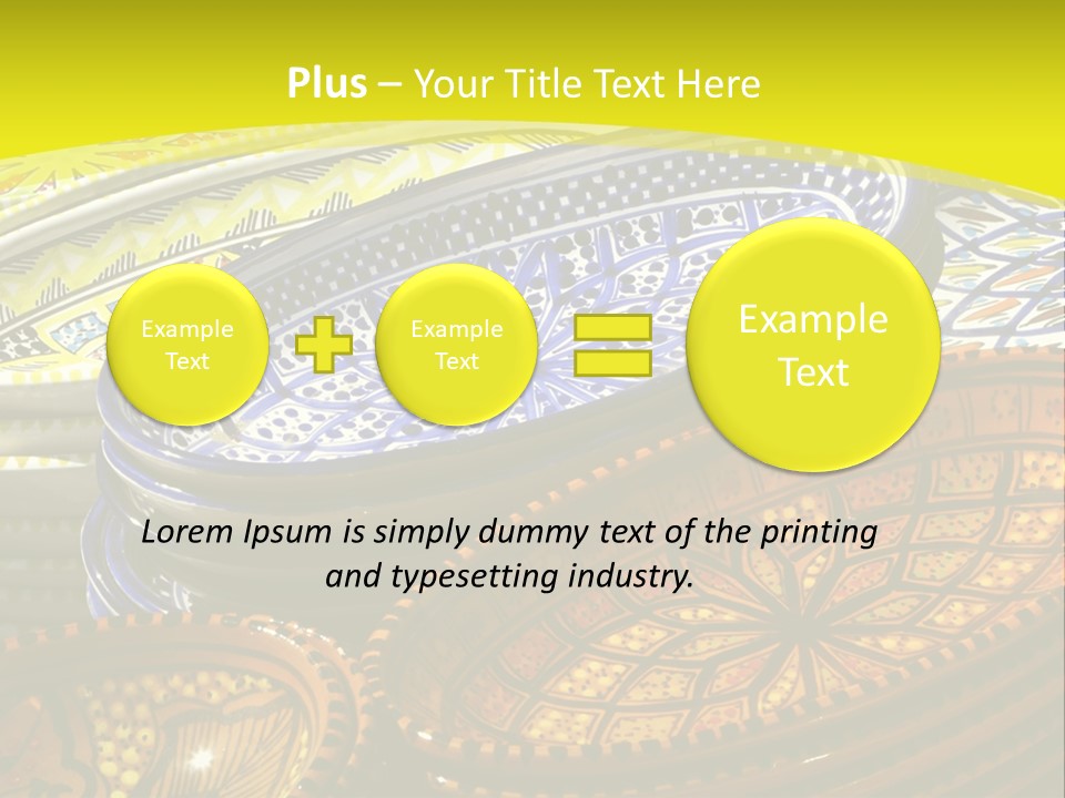 Decoration Plate Cup PowerPoint Template