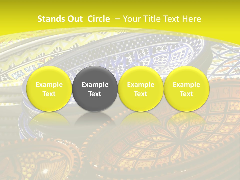 Decoration Plate Cup PowerPoint Template