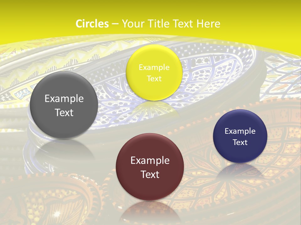 Decoration Plate Cup PowerPoint Template