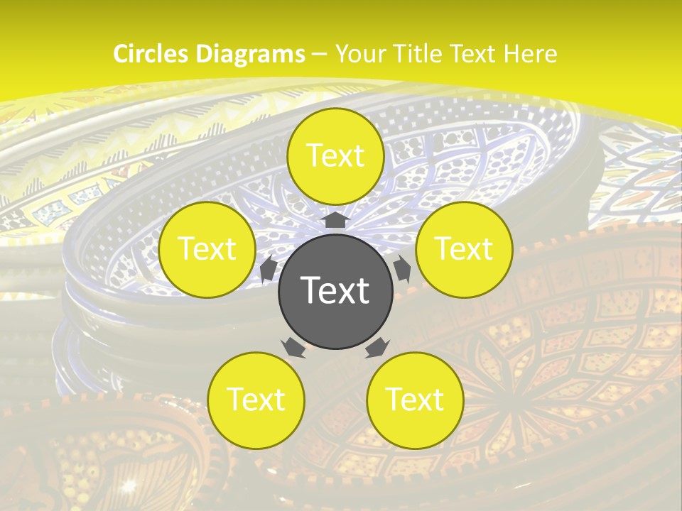 Decoration Plate Cup PowerPoint Template