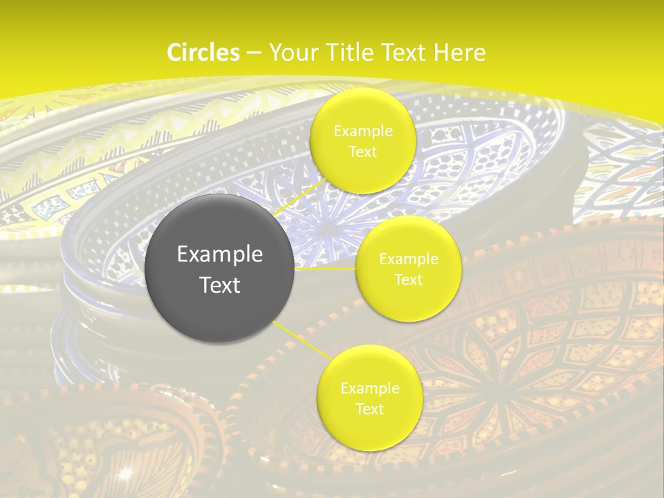 Decoration Plate Cup PowerPoint Template