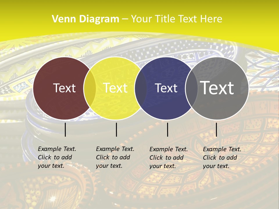 Decoration Plate Cup PowerPoint Template