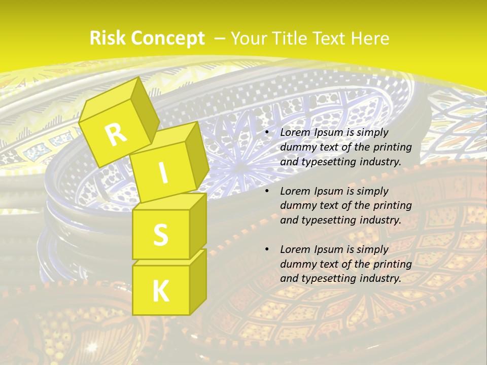 Decoration Plate Cup PowerPoint Template