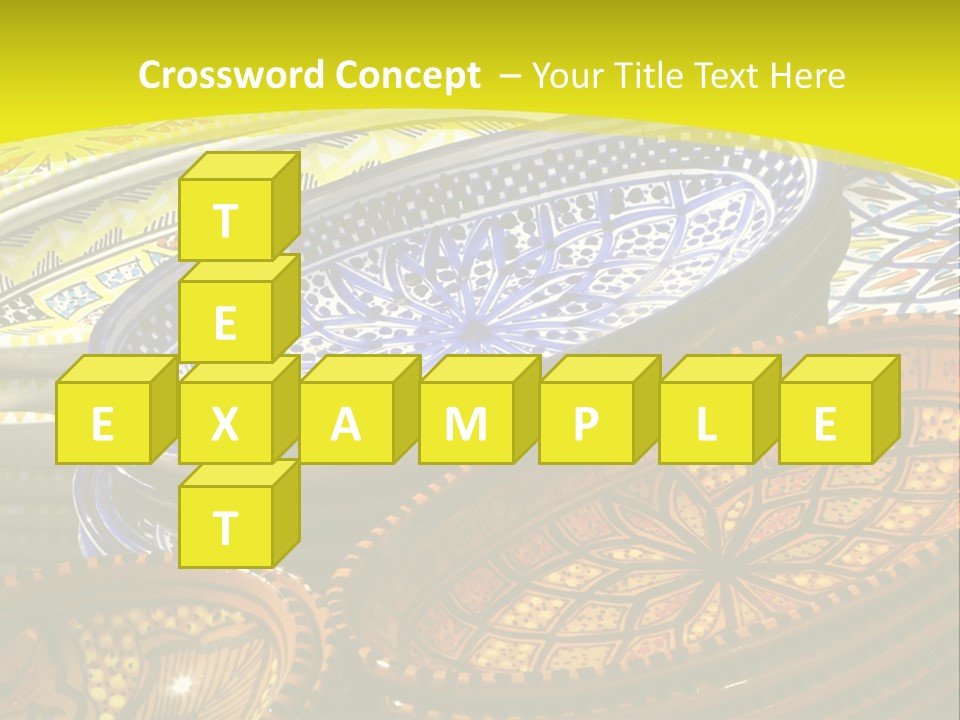 Decoration Plate Cup PowerPoint Template