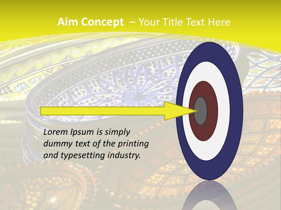 Decoration Plate Cup PowerPoint Template