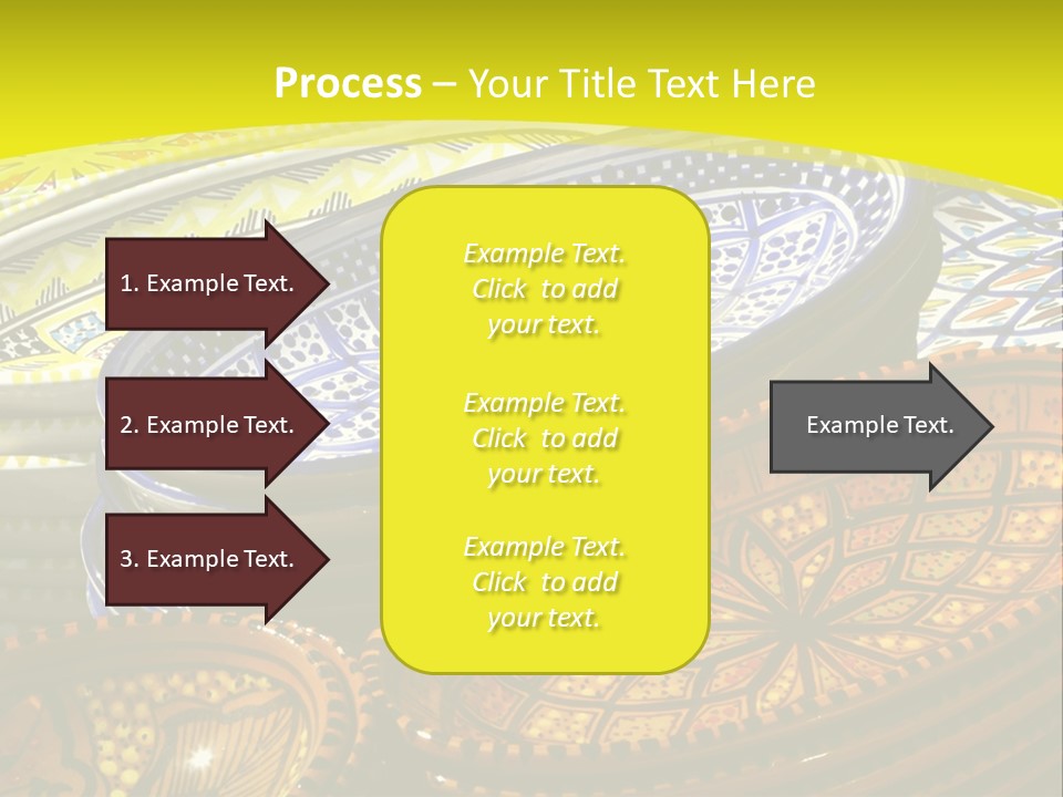 Decoration Plate Cup PowerPoint Template