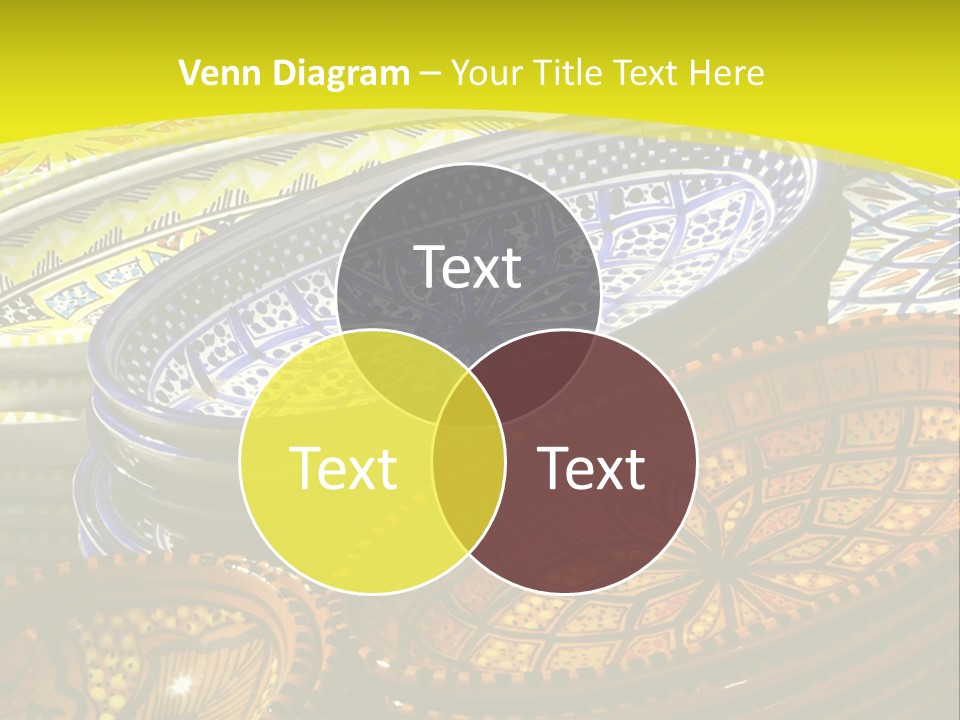 Decoration Plate Cup PowerPoint Template