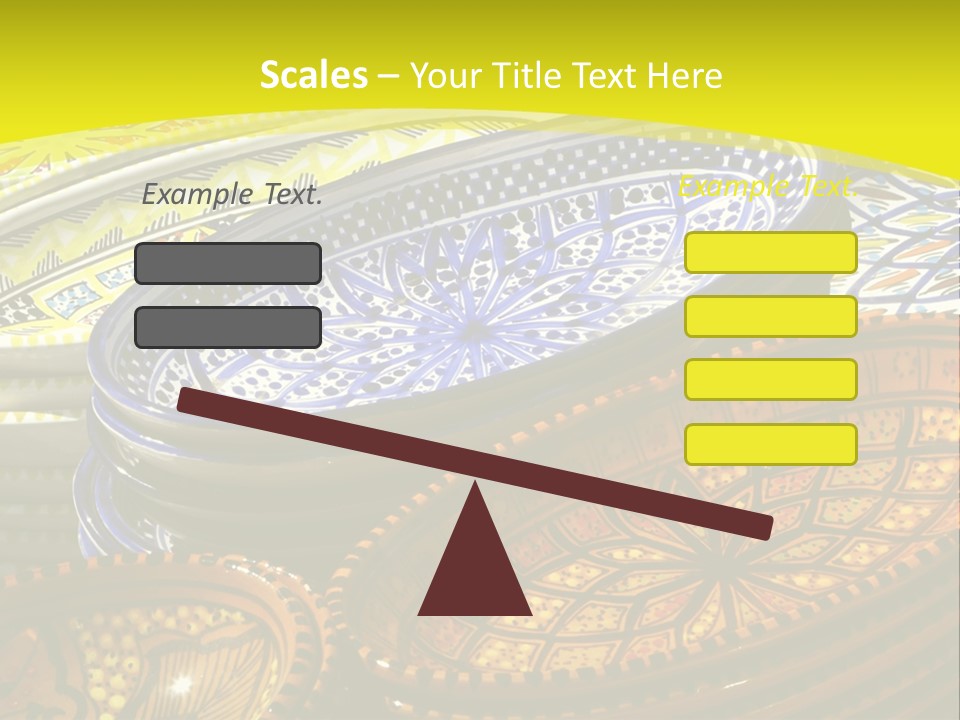 Decoration Plate Cup PowerPoint Template