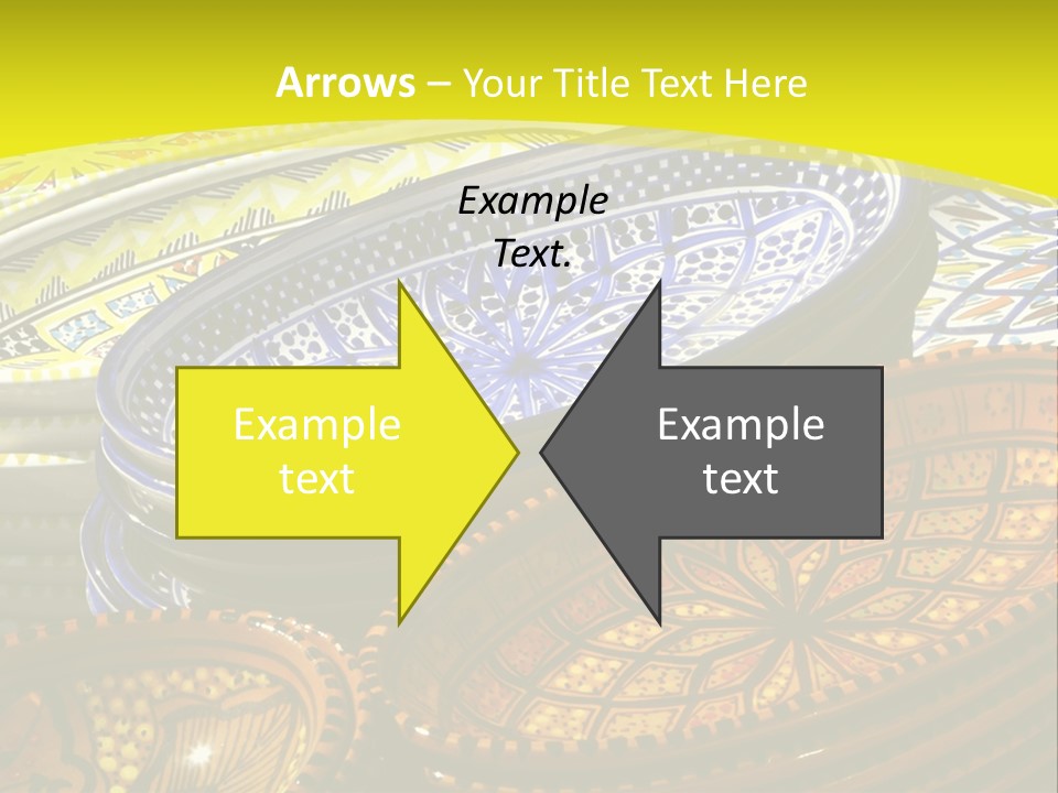 Decoration Plate Cup PowerPoint Template