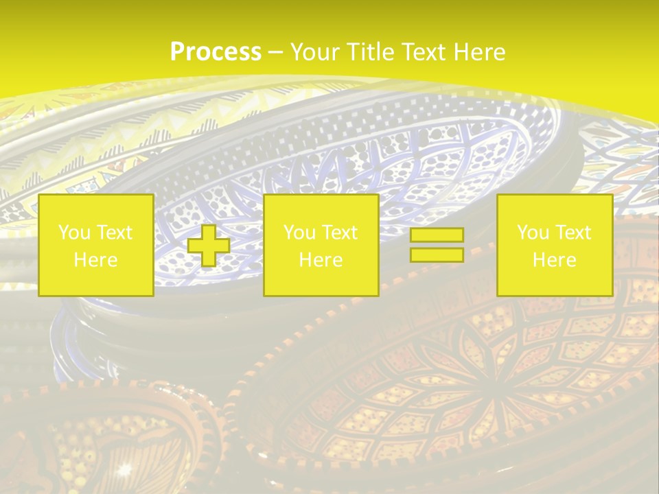Decoration Plate Cup PowerPoint Template