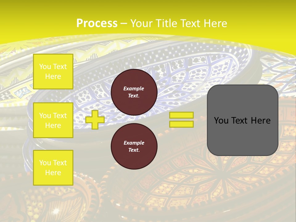 Decoration Plate Cup PowerPoint Template