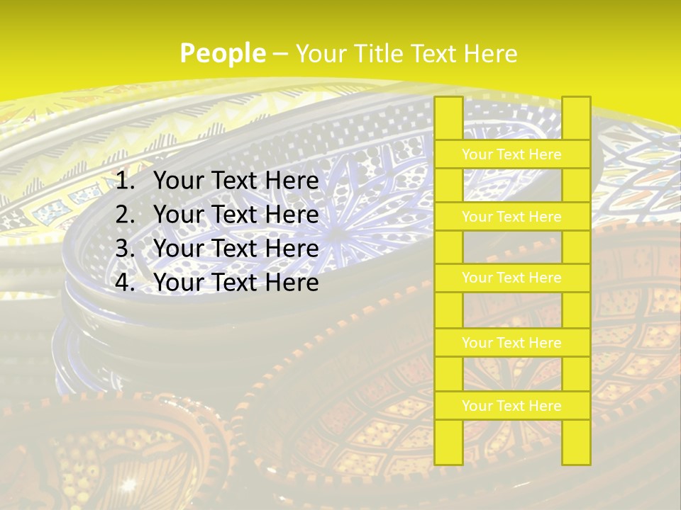 Decoration Plate Cup PowerPoint Template