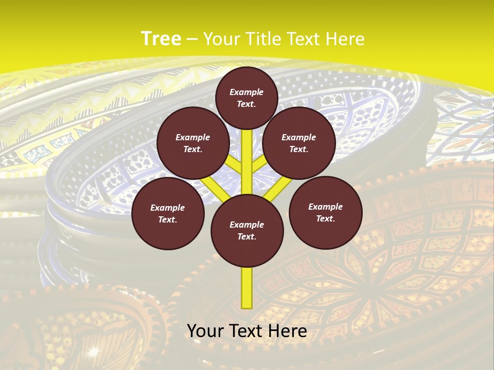 Decoration Plate Cup PowerPoint Template