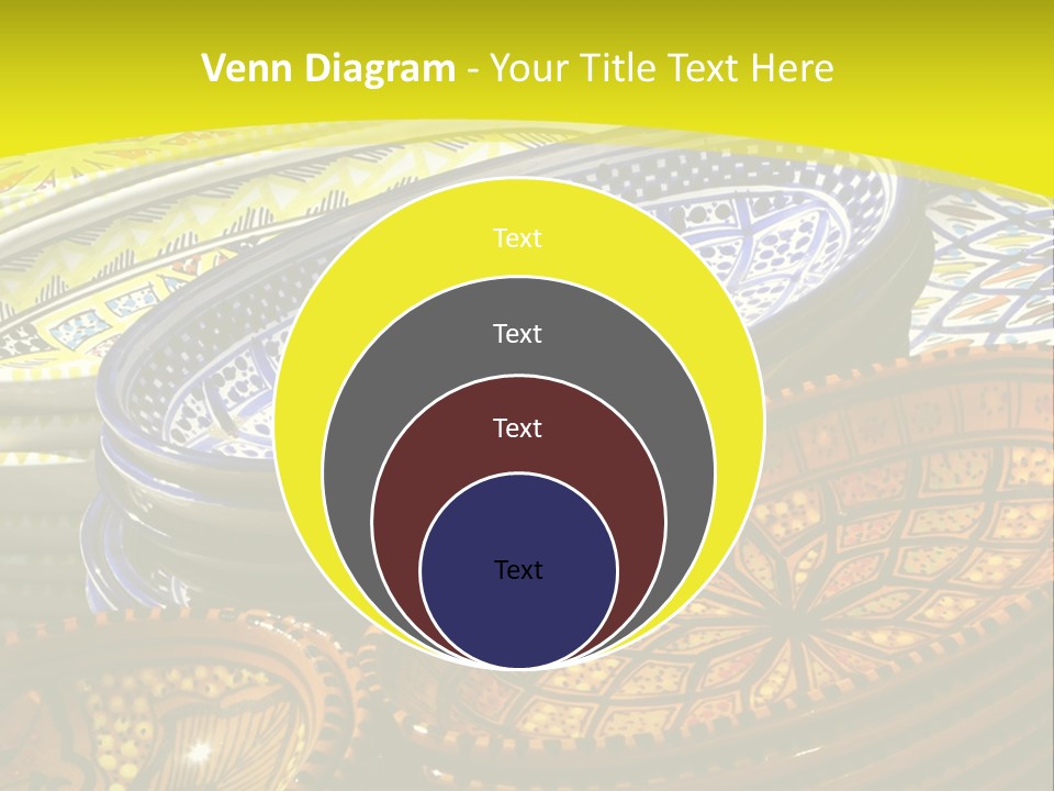 Decoration Plate Cup PowerPoint Template