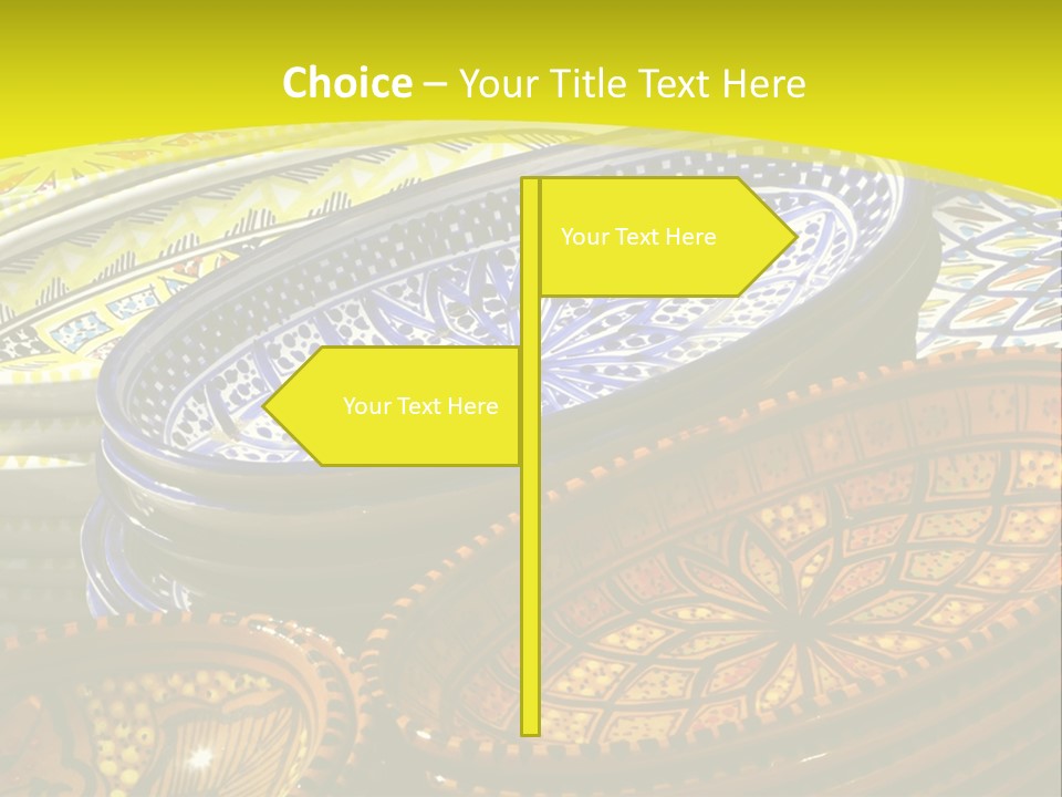 Decoration Plate Cup PowerPoint Template