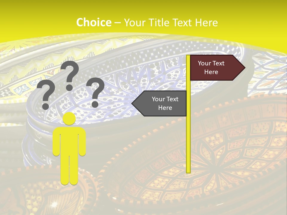 Decoration Plate Cup PowerPoint Template