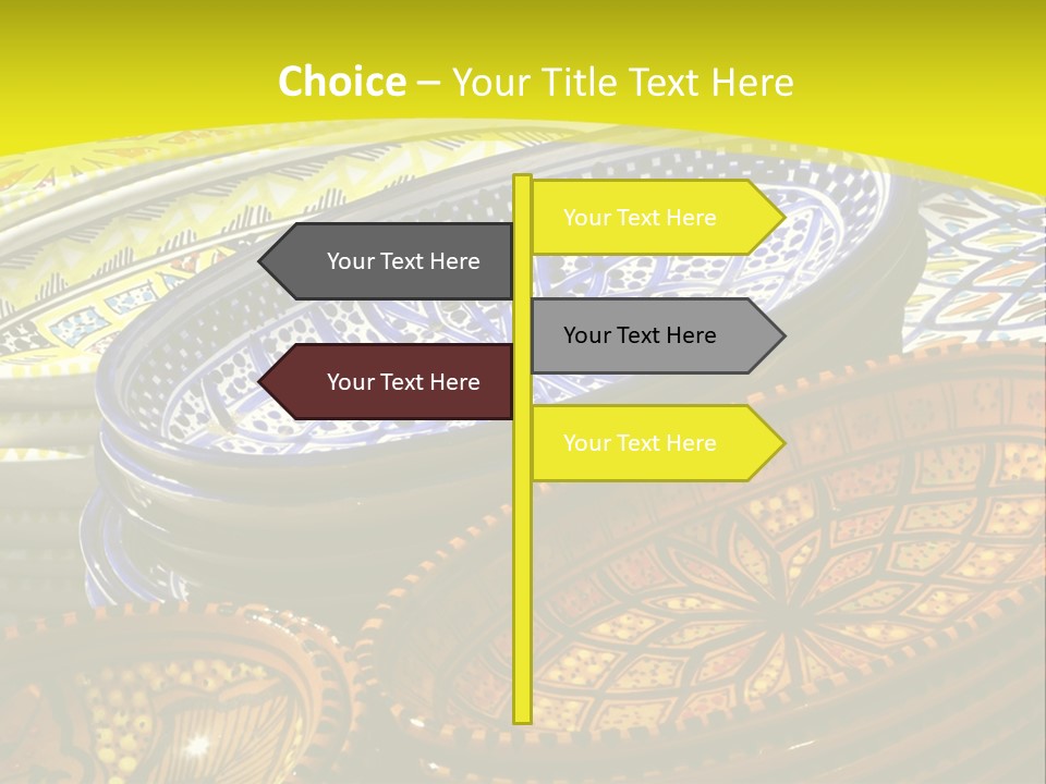 Decoration Plate Cup PowerPoint Template