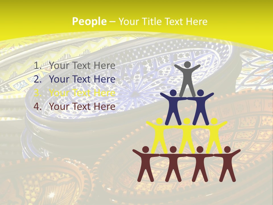 Decoration Plate Cup PowerPoint Template