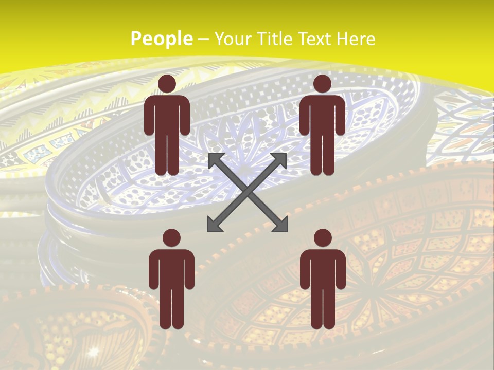 Decoration Plate Cup PowerPoint Template