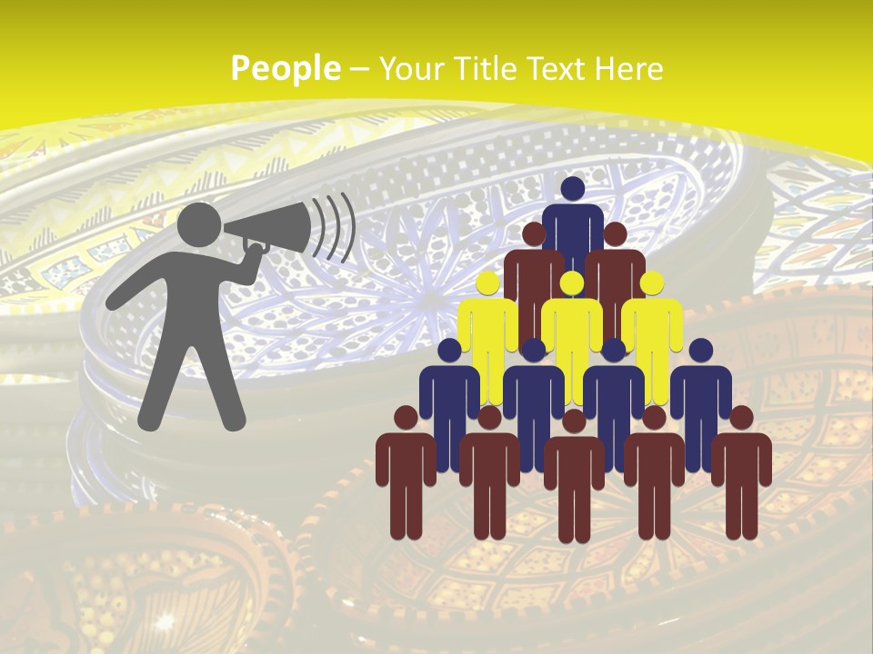 Decoration Plate Cup PowerPoint Template