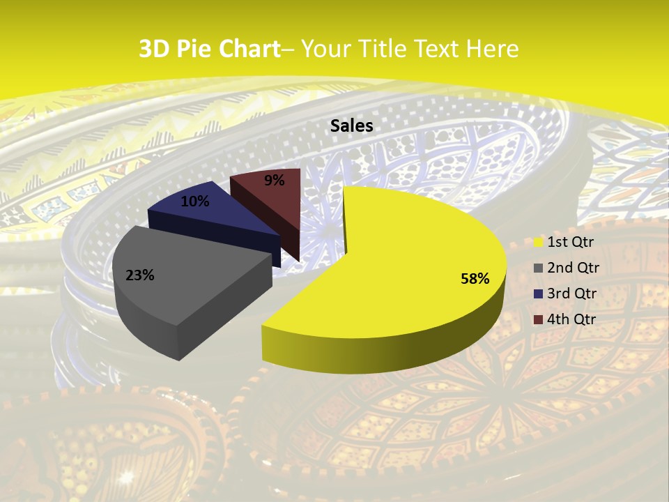 Decoration Plate Cup PowerPoint Template