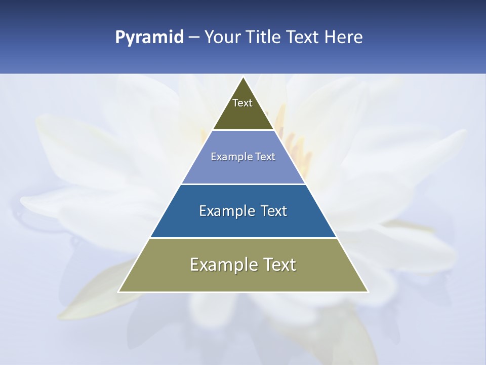 Blue Flower Yellow PowerPoint Template