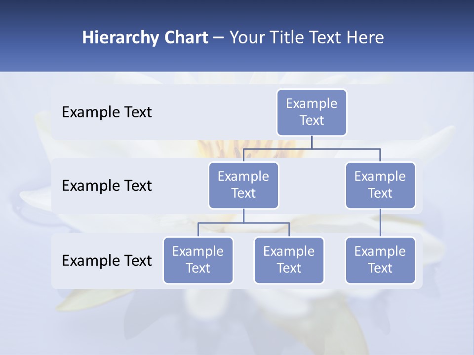 Blue Flower Yellow PowerPoint Template