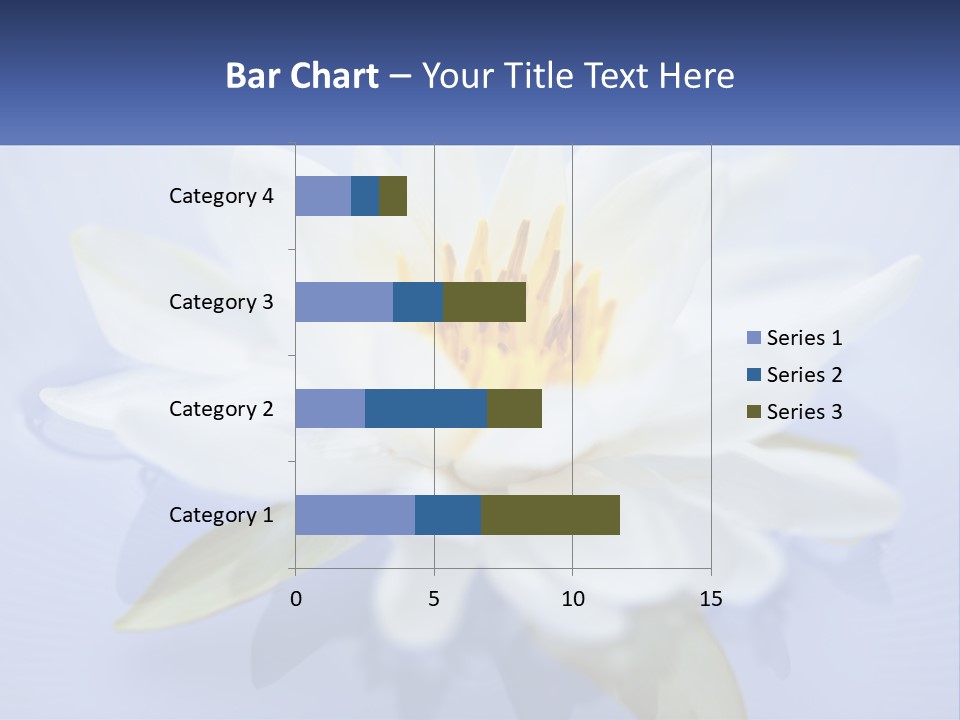 Blue Flower Yellow PowerPoint Template