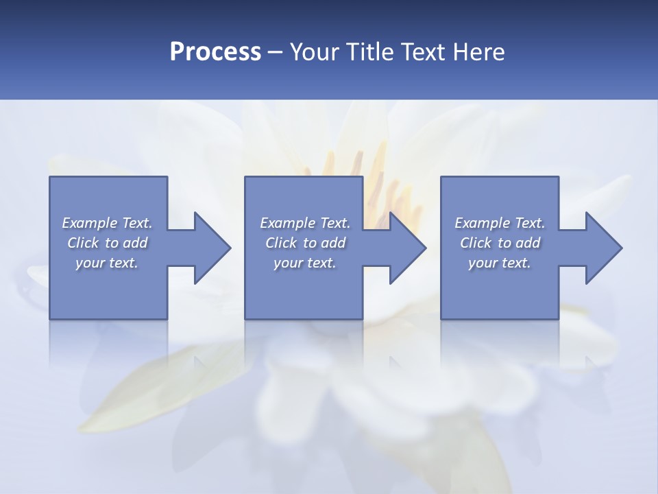 Blue Flower Yellow PowerPoint Template
