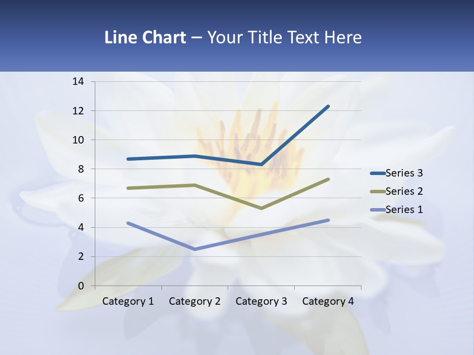 Blue Flower Yellow PowerPoint Template